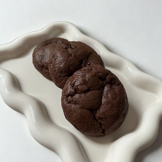 double chocolate brownie cookie